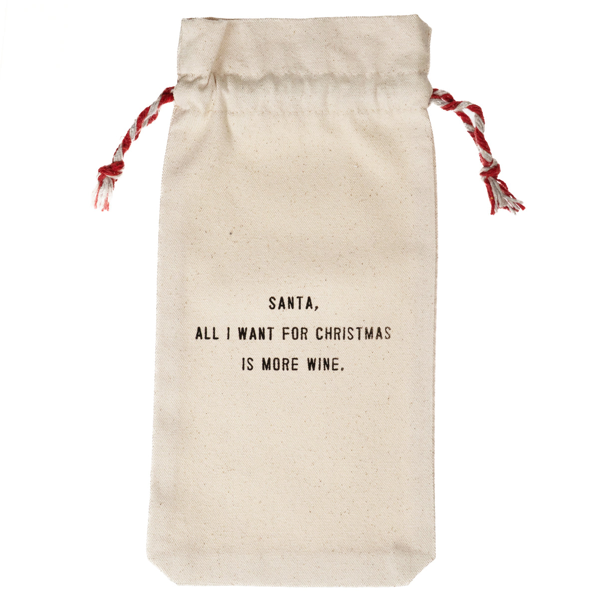 All I Want For Christmas Seasonal Wine Bag