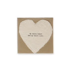 Mini Deckled Heart Set of 20-My Whole Heart