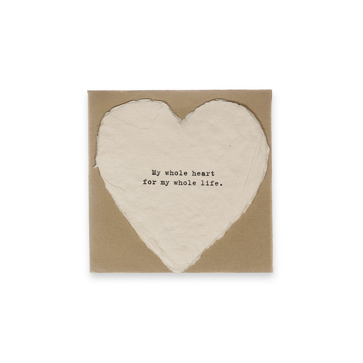 Mini Deckled Heart Set of 20-My Whole Heart