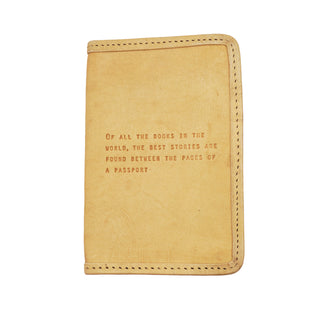 Of All the Books in the World Passport Cover in Honey