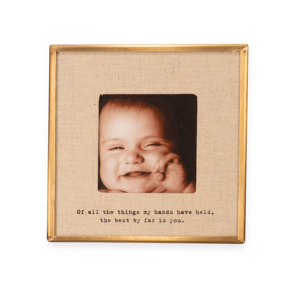 Of All The Things Brass Linen Frame 6x6