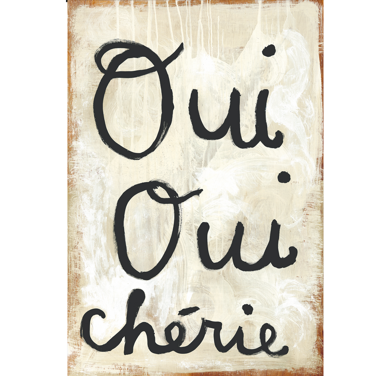 Oui Oui Chérie Art Print - Gallery Wrap