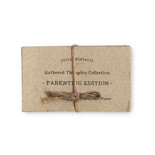 50  Gathered Thoughts- Parenting Edition on Handmade Paper