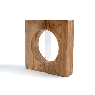 Recycled Pine Wood Planter Vase - 8"x8"x2"
