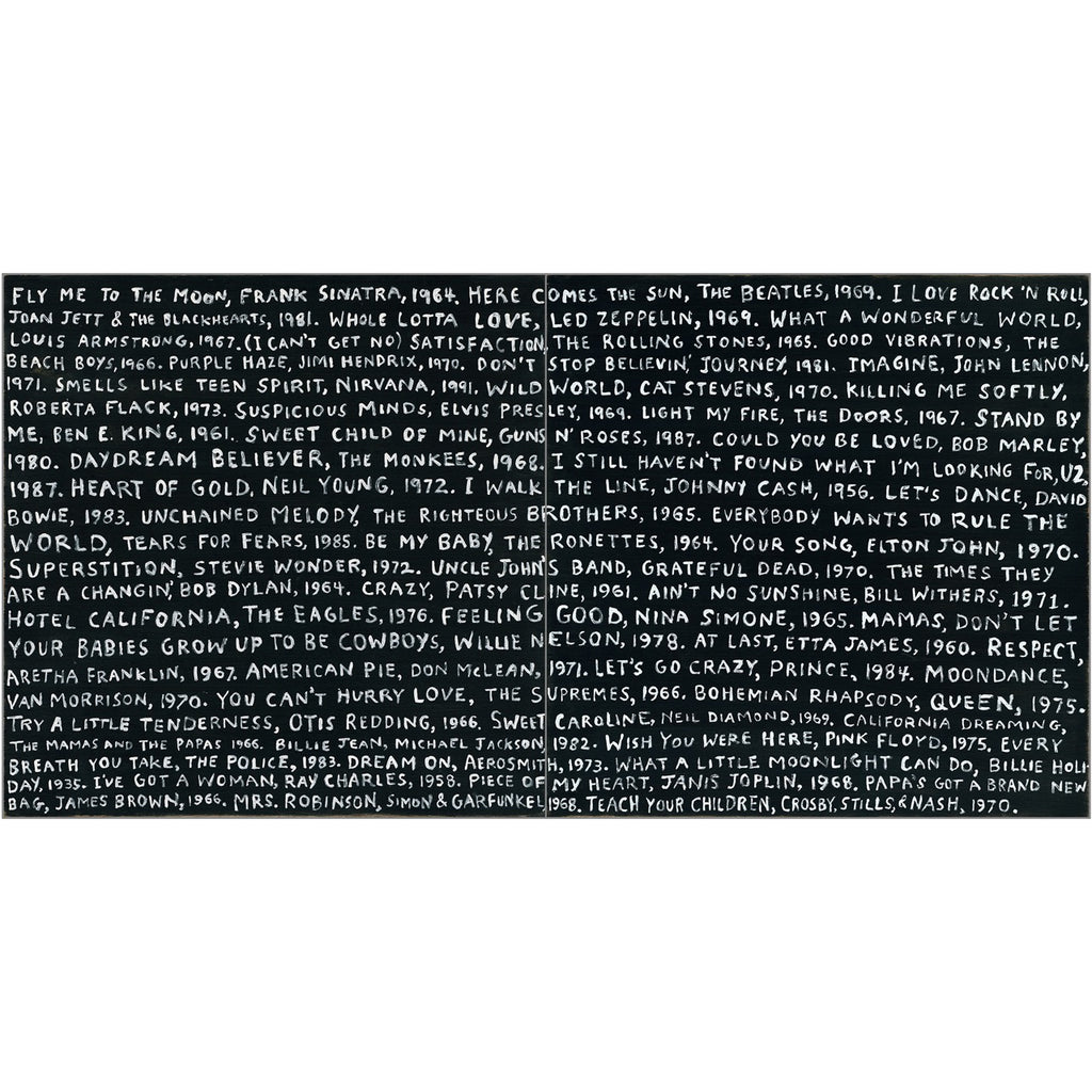 Playlist Art Print in Black