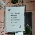 I Believe In Pink Handmade Paper Print - 12x16