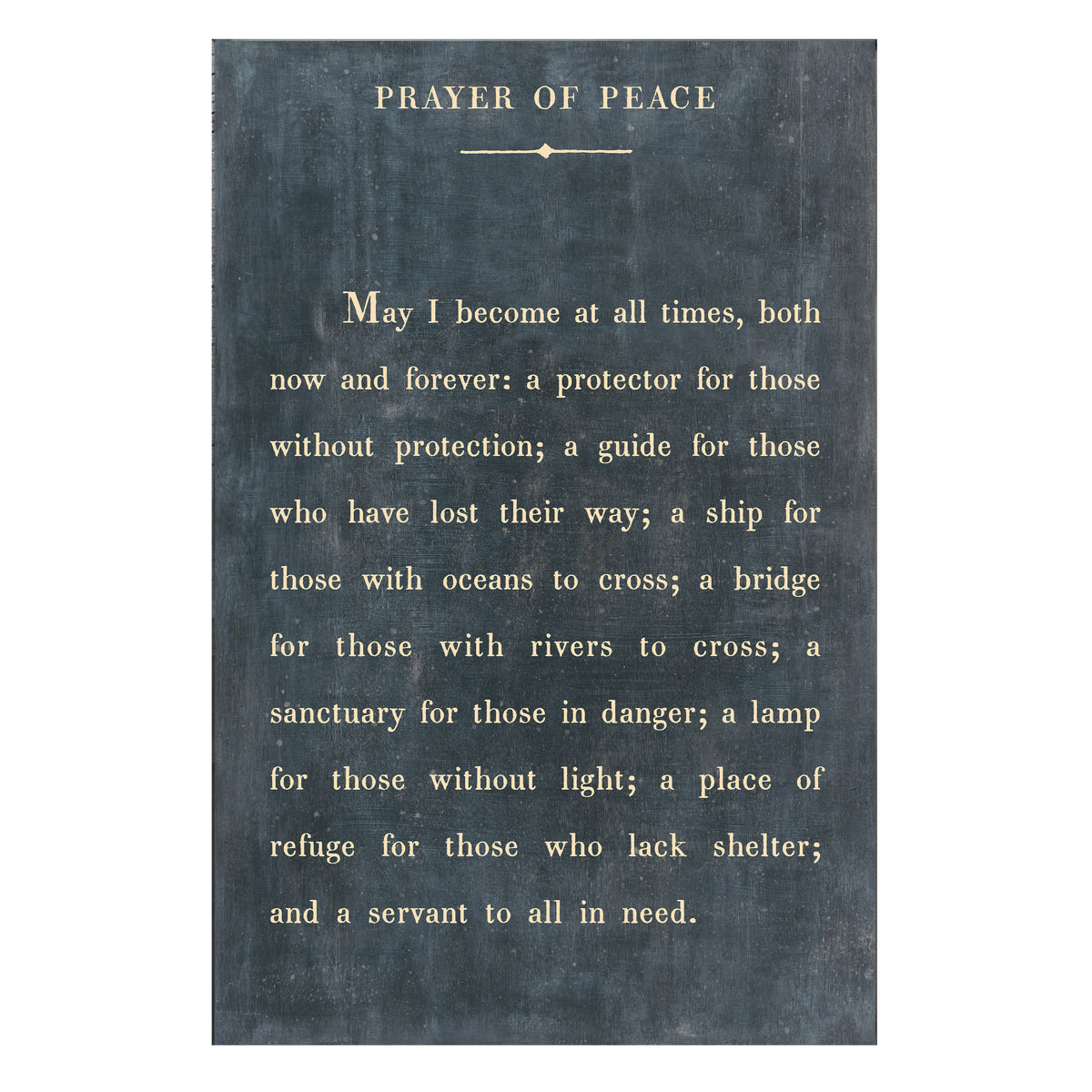 Prayer of Peace Art Print - Gallery Wrap