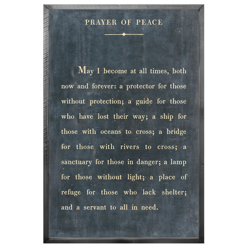 Prayer of Peace Art Print – Poetry Collection