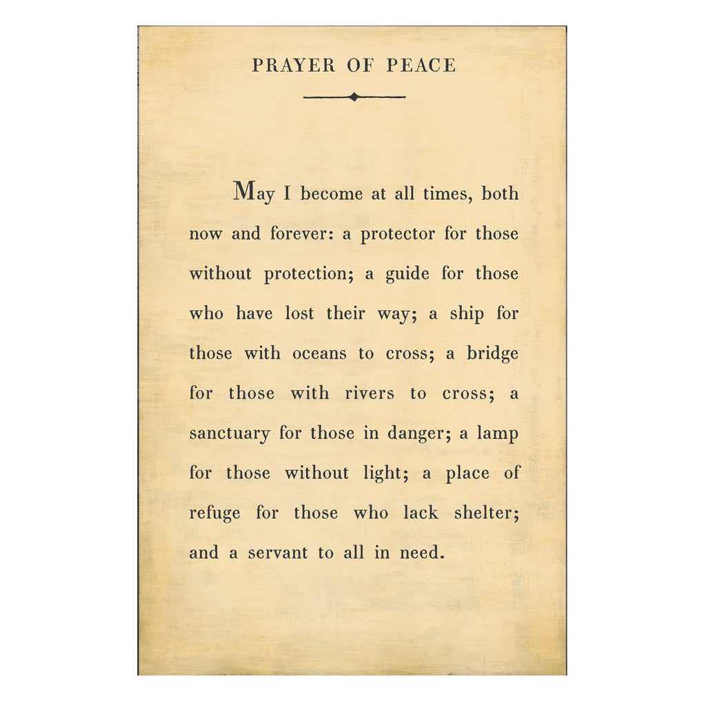 Prayer of Peace Art Print - Gallery Wrap
