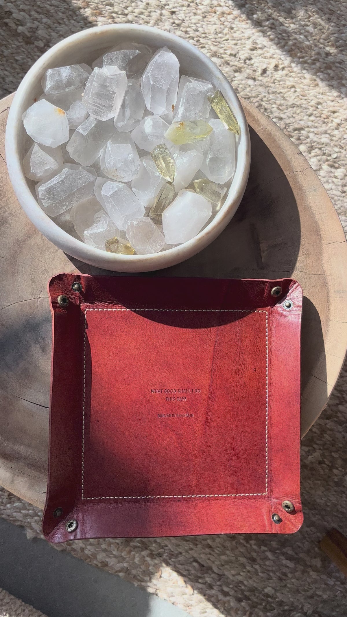 What Good Shall I Do Leather Catchall
