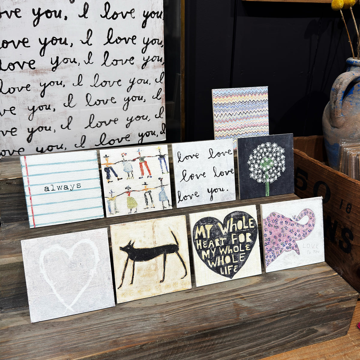 Mini Art Tile Collection - Assorted Set of 36 (Square)