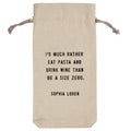 I'd Much Rather Wine Bag
