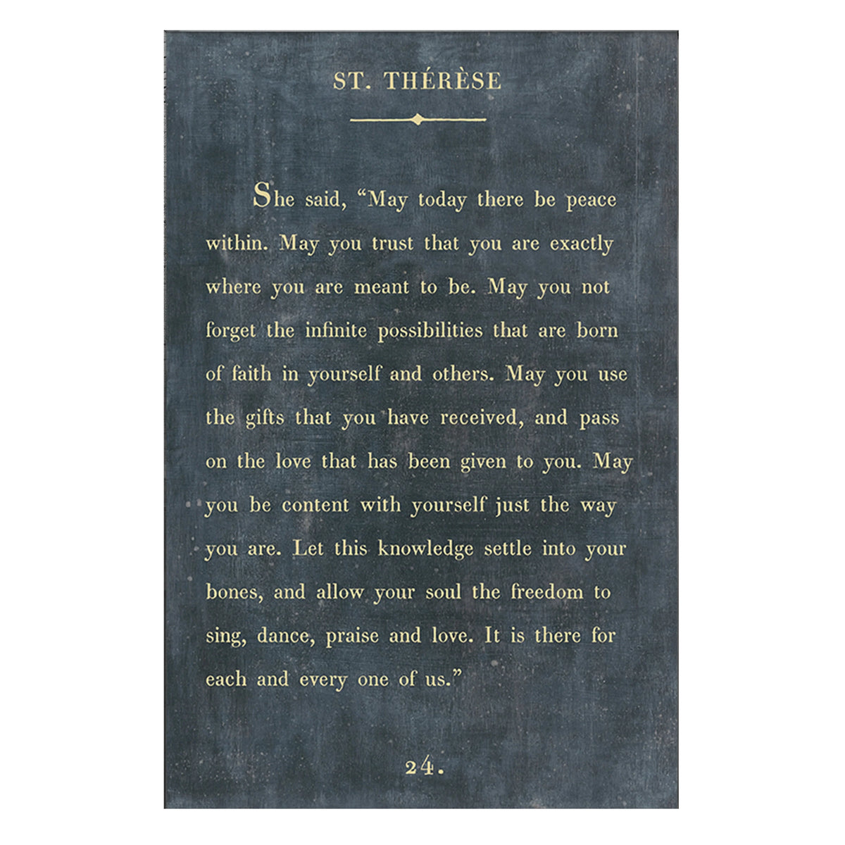 St Therese Art Print - Book Collection