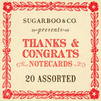 Thanks & Congrats Notecards - Assorted Set of 20