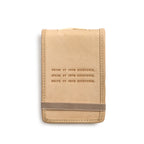 Think Speak Write Mini Signature Leather Journal - Honey