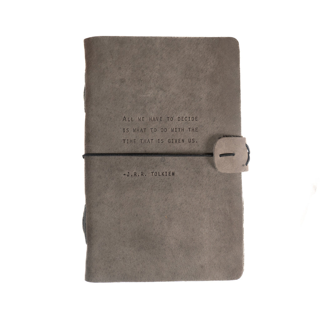 J.R.R. Tolkien Artisan Leather Journal - Charcoal – Sugarboo & Co Wholesale