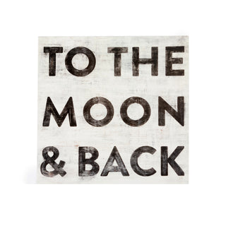 12"x12" To The Moon & Back Art Poster
