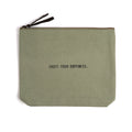 Trust Your Dopeness Canvas Zip Bag - Mint