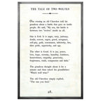 The Tale of Two Wolves Art Print - Grey Wood