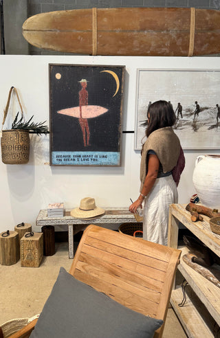 Because Your Heart Is Like The Ocean Greywood Art Print