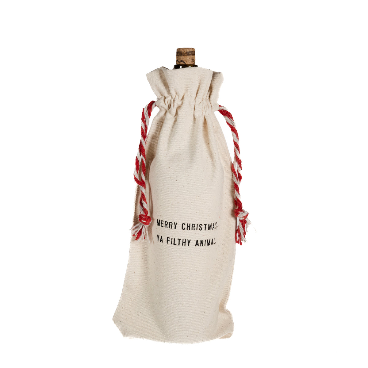 Merry Christmas Ya Filthy Animal Seasonal Wine Bag