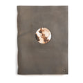 ***Welcome To The World Leather Photo Keeper 10x14 - Grey