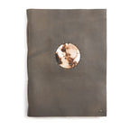 ***Welcome To The World Leather Photo Keeper 10x14 - Grey