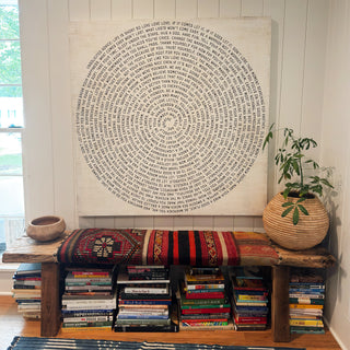 Black Font - Unsolicited Advice Spiral Collection Art Print