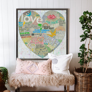 Choose Love Art Print in White - Gallery Wrap