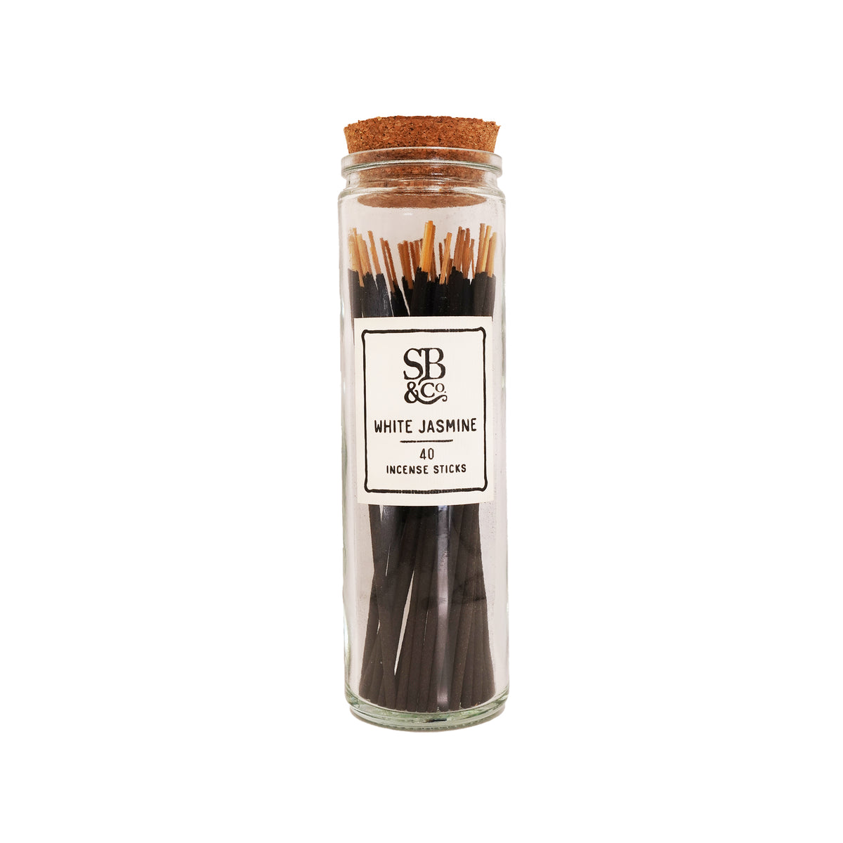 White Jasmine Incense in Glass Jar