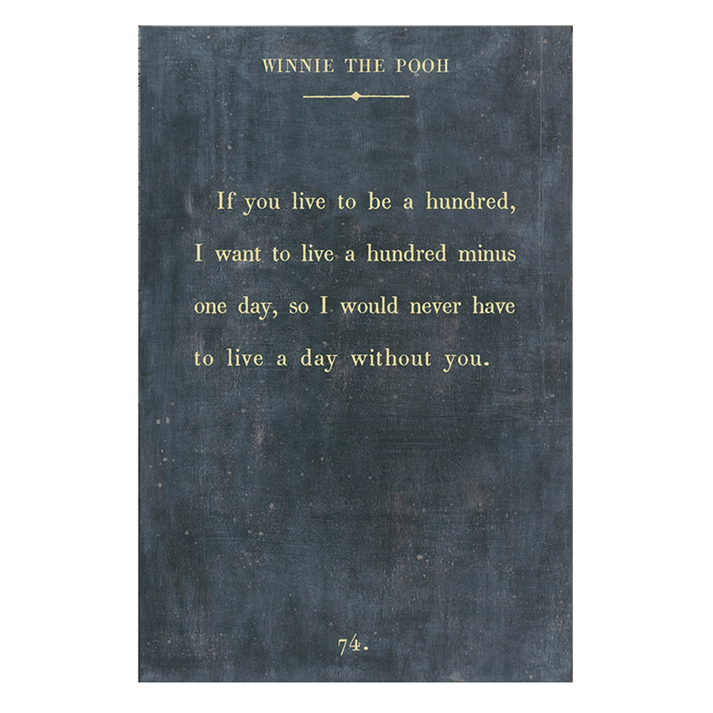 Winnie the Pooh Art Print - Gallery Wrap