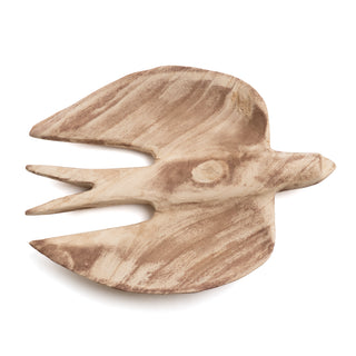 Large Hand Carved Wooden Bird