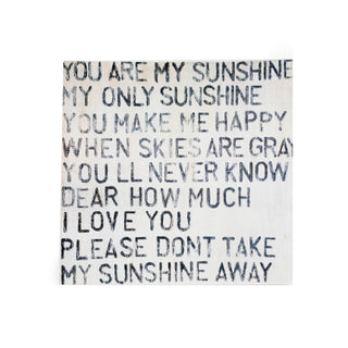 8"x8" You Are My Sunshine Art Poster