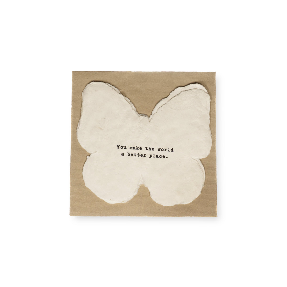 Mini Deckled Butterfly Set of 20-You Make the World