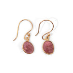 Watermelon Tourmaline Drop Earrings may vary