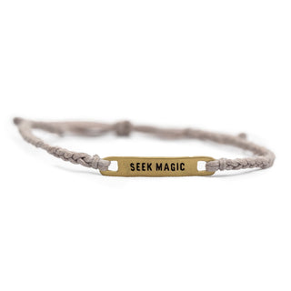 Brass Seek Magic Braided Bracelet - Lilac - Adjustable