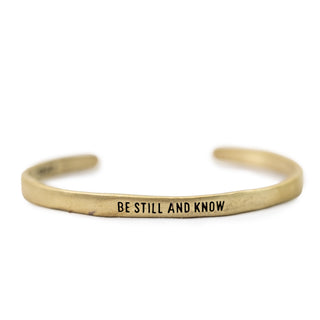 ***Brass Cuff - Be Still And Know