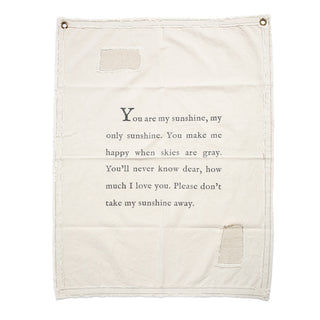 You Are My Sunshine Canvas Wall Hanging 31.5" x 40"