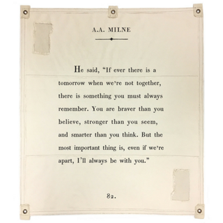 Canvas Wall Hanging - A.A. Milne - 46” x 57