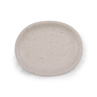 ***Large Oval Speckled Ceramic Platter