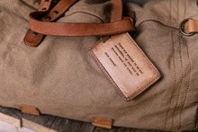 Not All Those Who Wander Leather Luggage Tag
