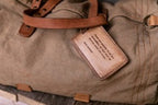 Not All Those Who Wander Leather Luggage Tag
