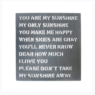 ***Metal Sign - You Are My Sunshine (NEW VERSION) 21" x 22.5"