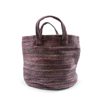 Indigo and Pink Woven Artisanal Bag
