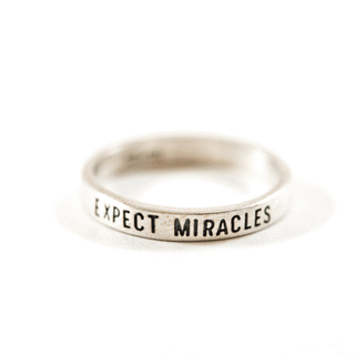 Expect Miracles Ring - Silver