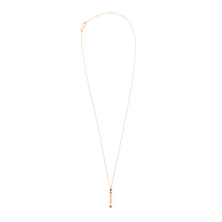 ***Chakra Stone Necklace - Gold Plated Brass