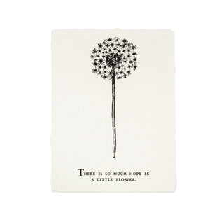 There Is So Much Hope Botanical Handmade Paper Print - 12”x16