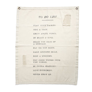 To Do List Canvas Wall Hanging 31.5" x 40"