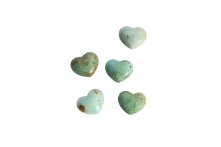 African Turquoise Mini Stone Heart - Sets of 6 (RETAIL ONLY)