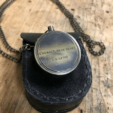 ***Courage Dear Heart Compass with Leather Pouch